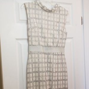 Silver and off white sparkle dress NY and Co